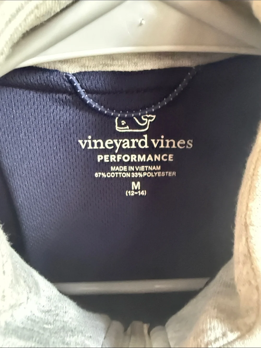 Vineyard Vines Kids Light Gray Fleece Vest